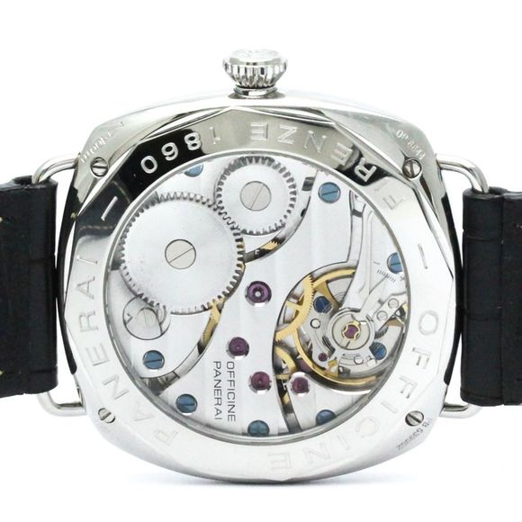 Polished PANERAI Radiomir Black Seal Steel Hand-Winding Watch PAM00183 BF566803 - Picture 7 of 9